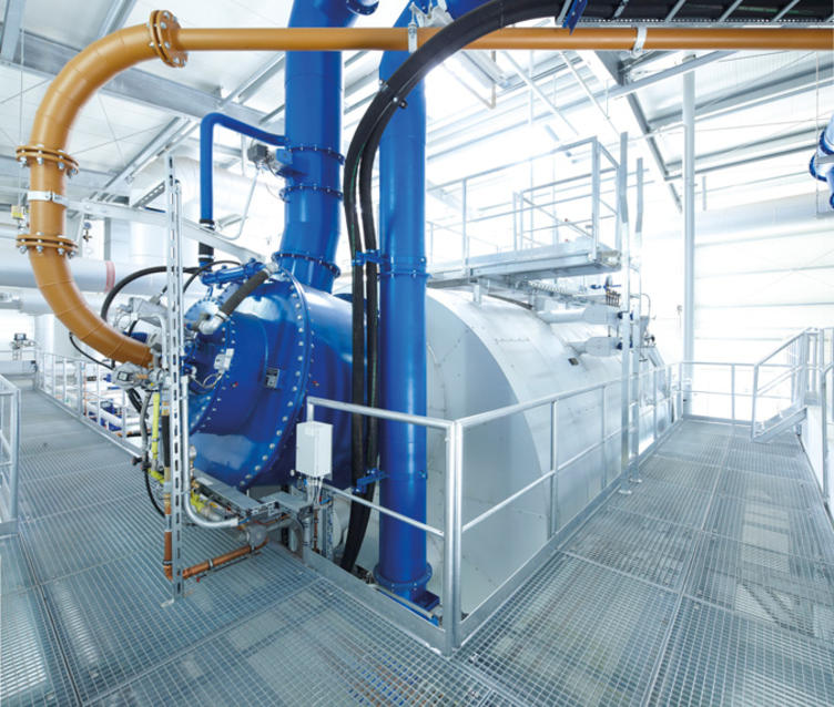 Bild vergrößern: Shell boiler for the supply of process steam using lignite dust