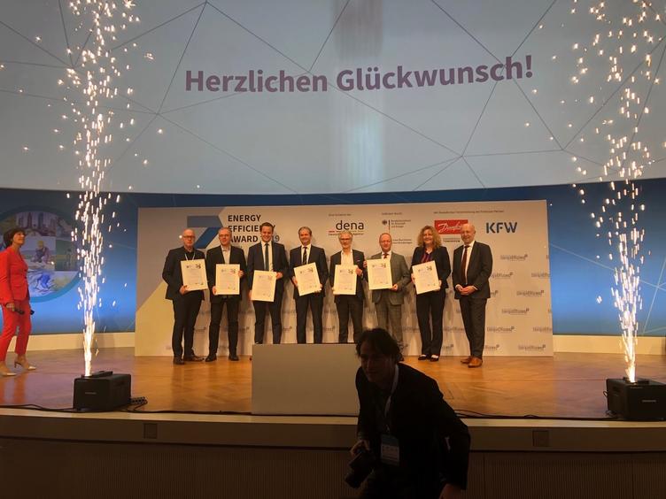 Bild vergrößern: Die Preisträger des dena Energy Efficiency Awards 2019